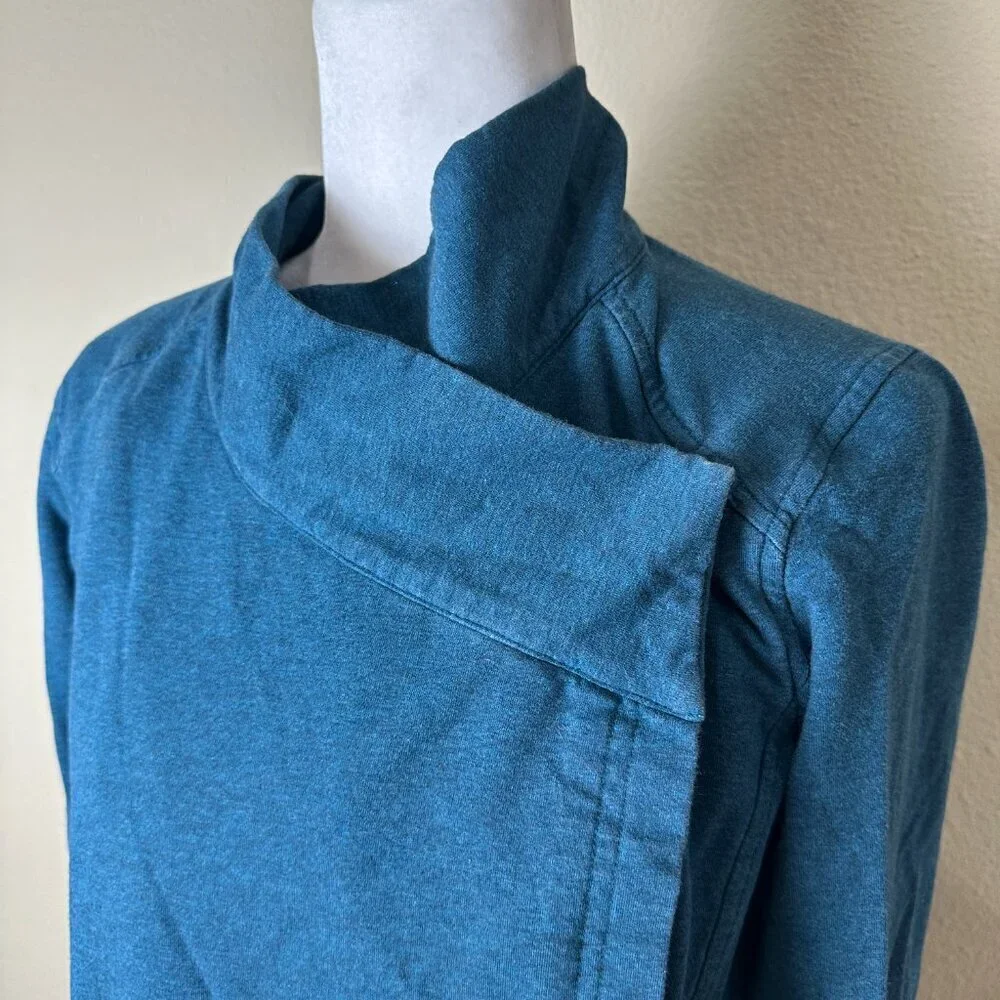 Lululemon Coast Wrap II Jacket Long Sleeve Top Coat Size 10 Teal